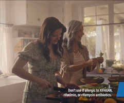 Family making dinner in the kitchen