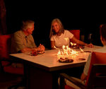 older couple at firetable by Paddy O Furniture