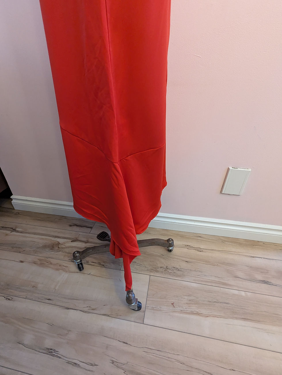 Thumbnail: Cherry Red Sleek Strappy Dress