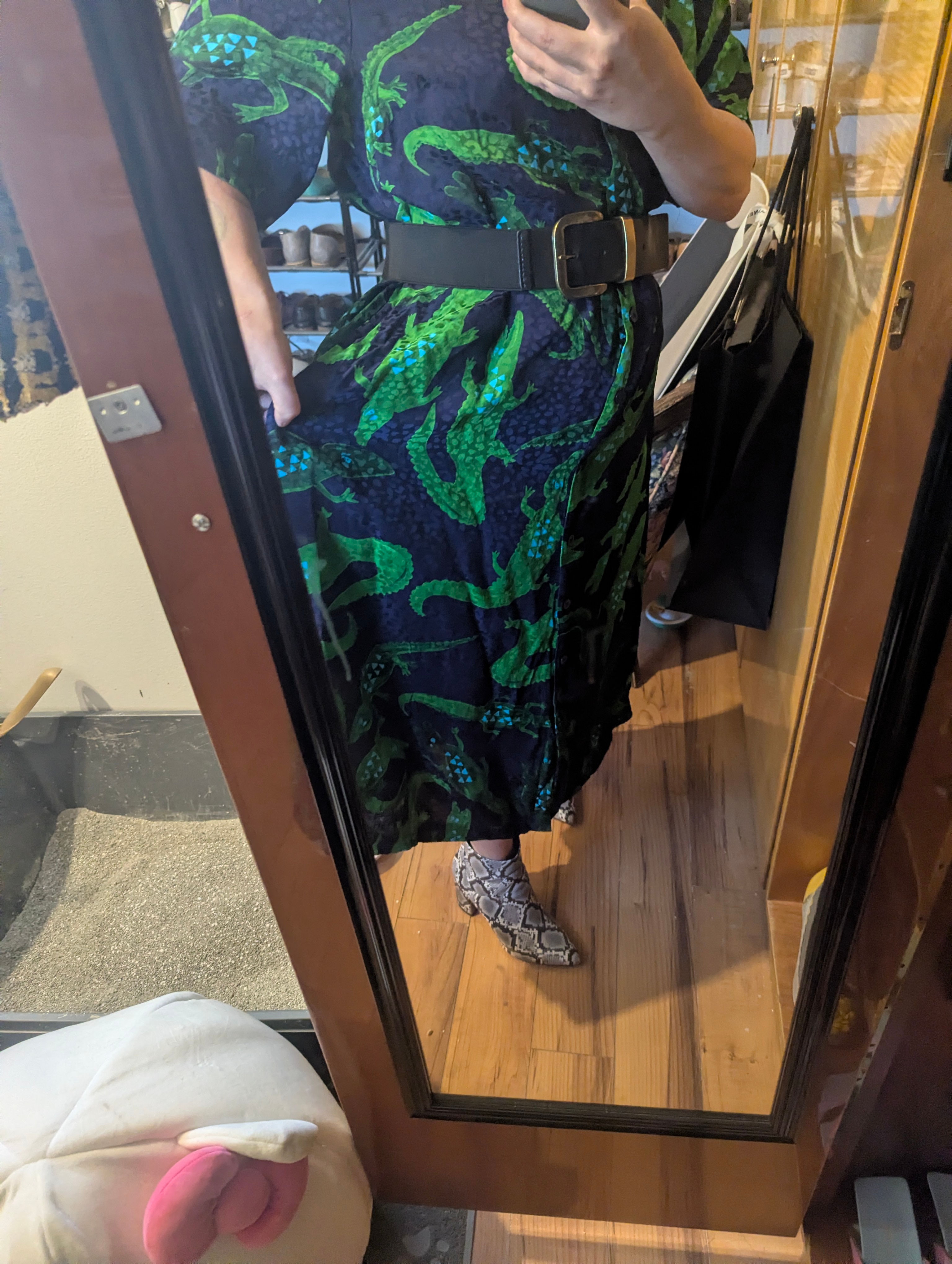 Lizard Queen Alligator Patterned Dress