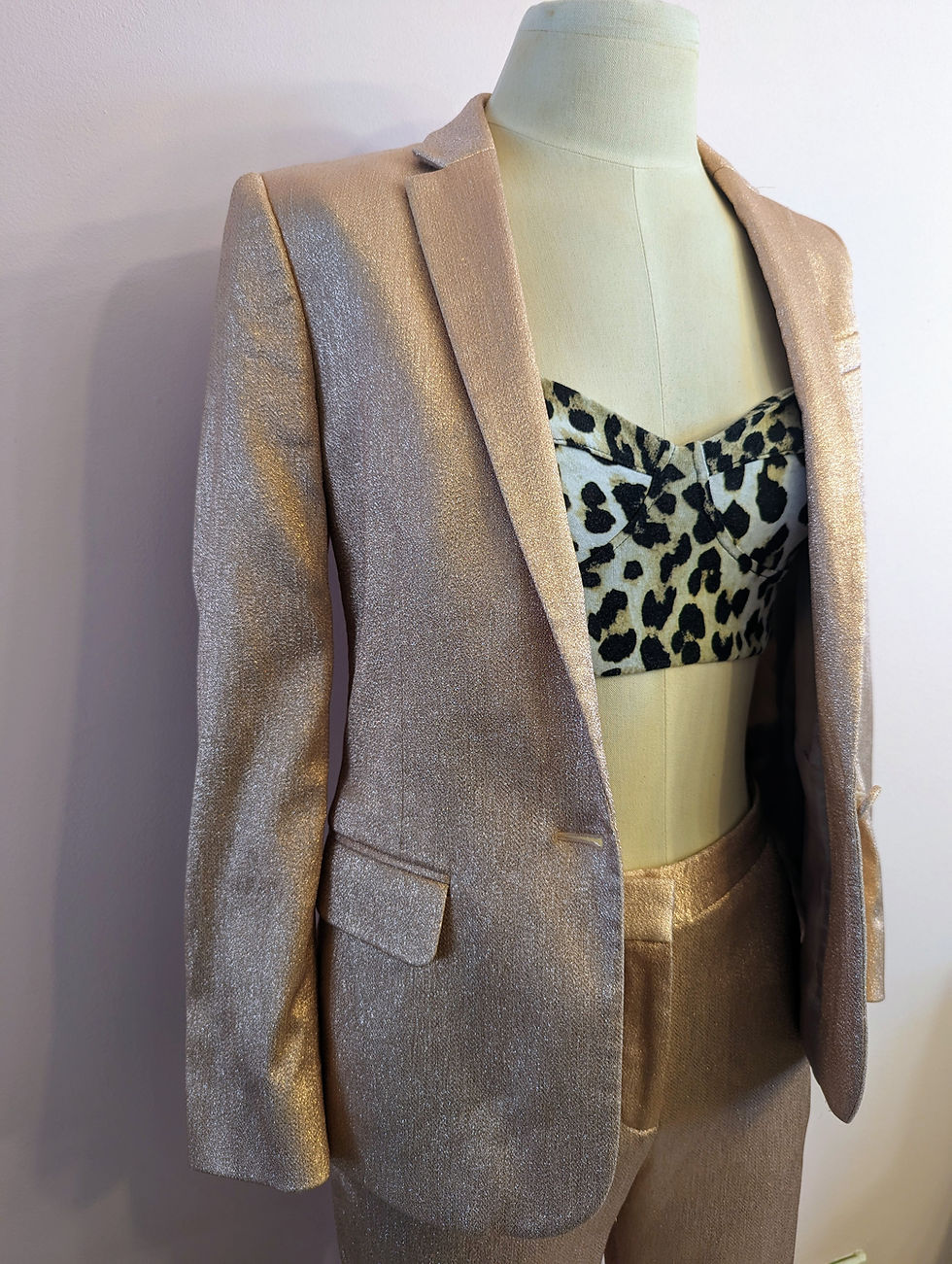 Thumbnail: Sparkly Champagne Pink Pantsuit
