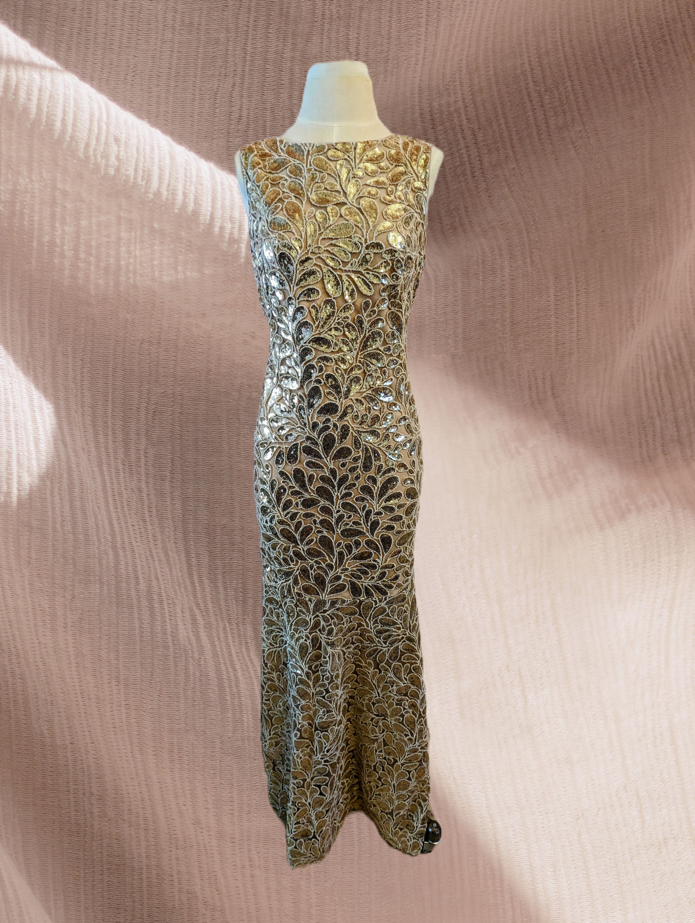 Sparkly Gold Calvin Klein Gown
