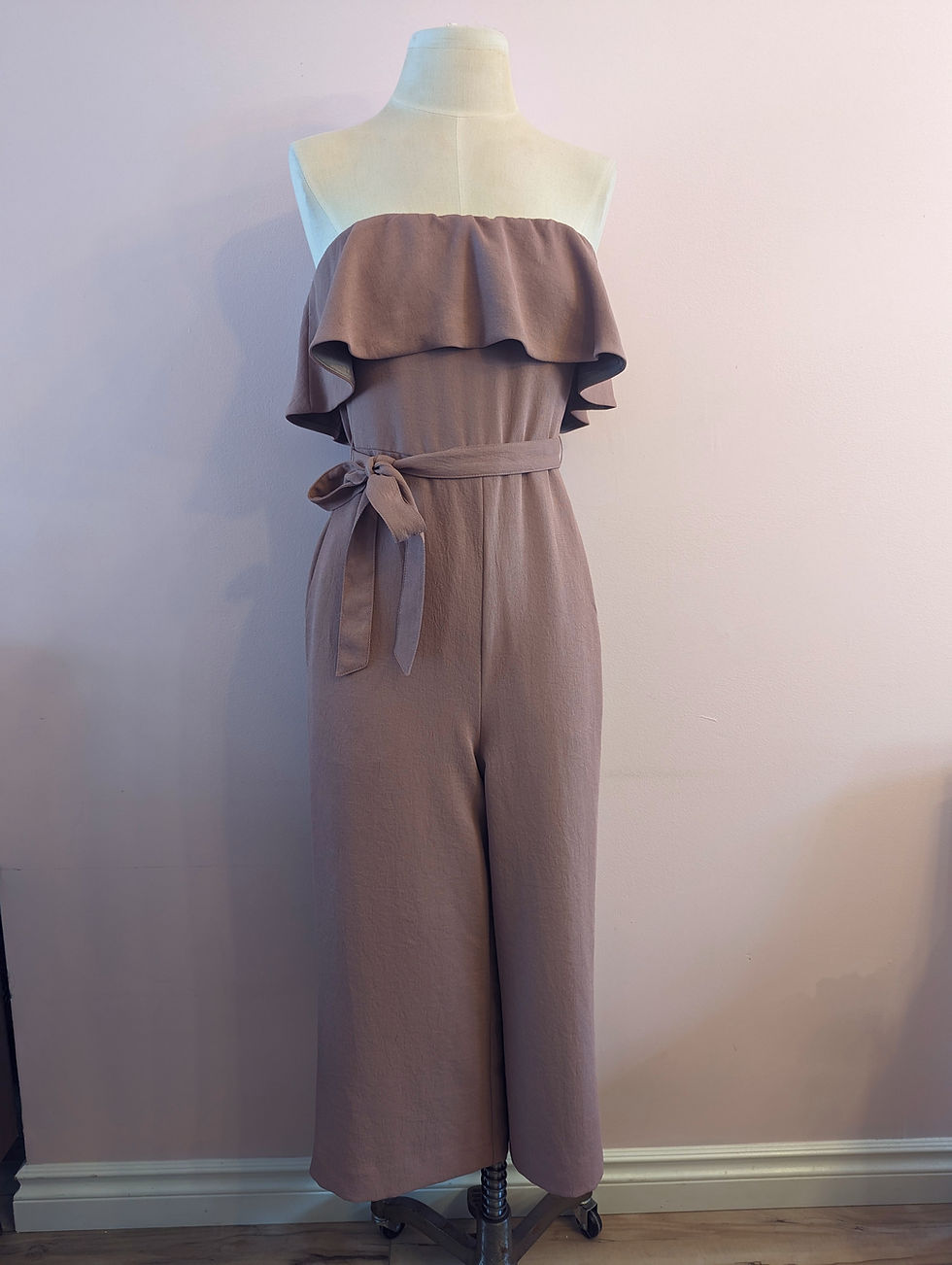 Thumbnail: Aritzia Dusty Pink Strapless Jumpsuit