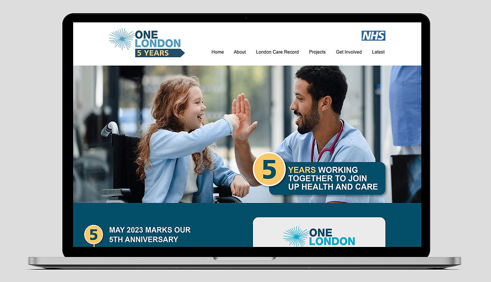 Microsite for OneLondon 5th anniversary