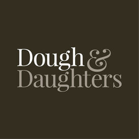 Dough and Daughters baking school logo design by Julie Nicholls
