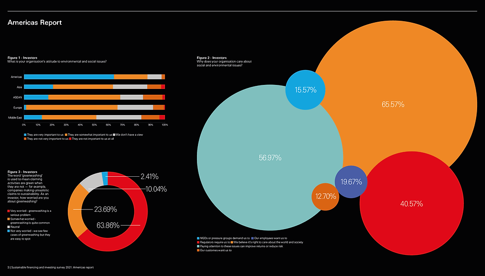 Page from a Sustainable Financing and Investing Survey
