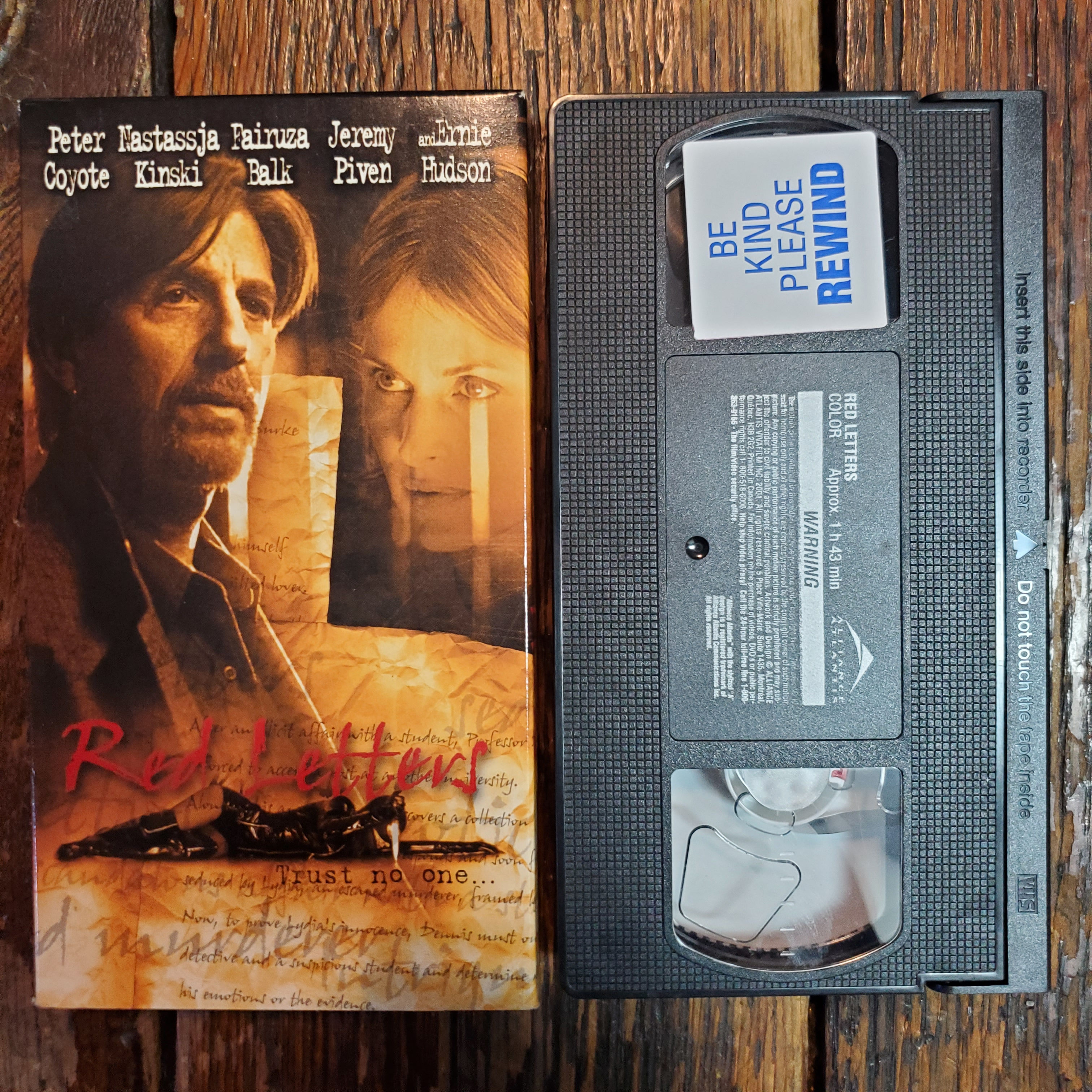 RED LETTERS - VHS Tape