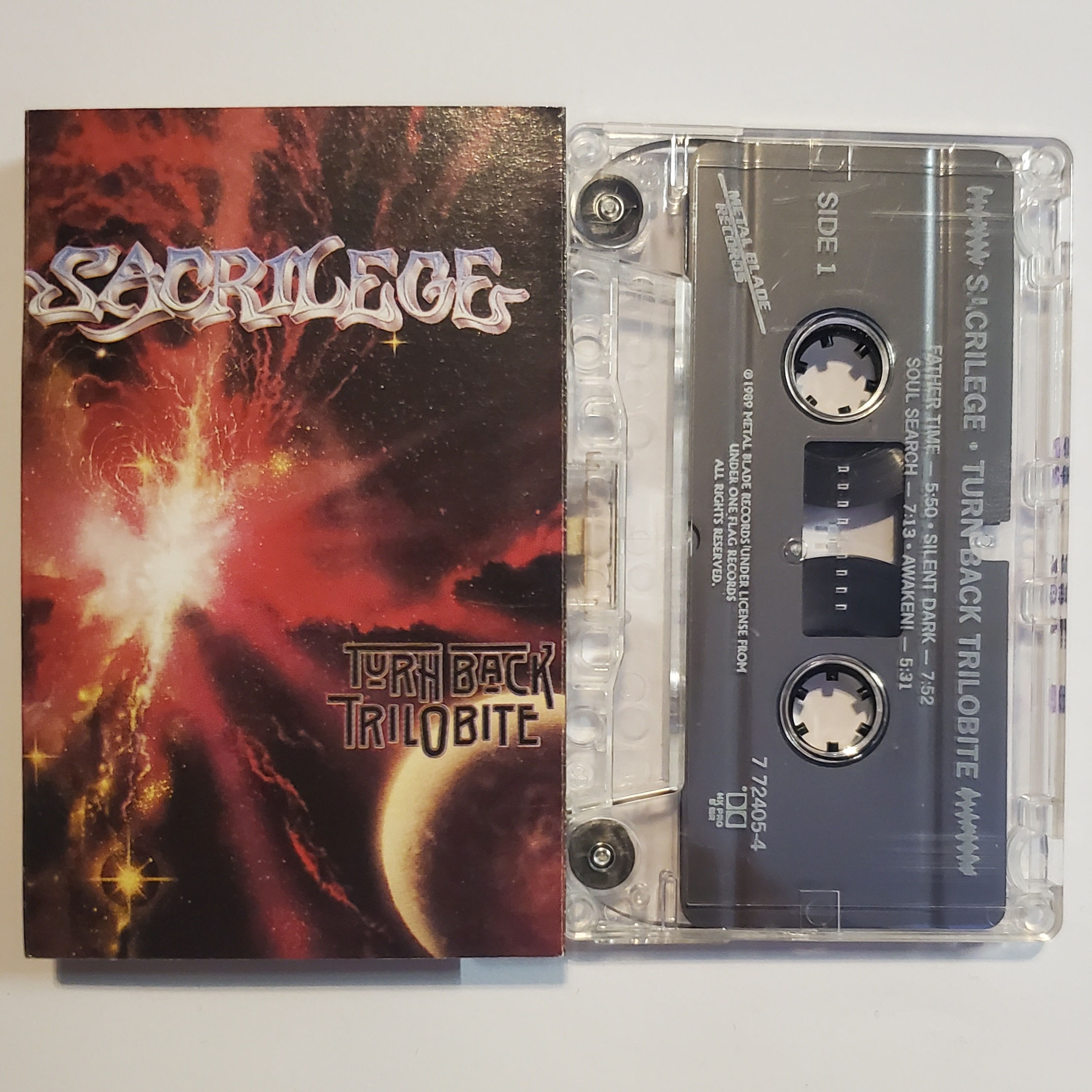 SACRILEGE : Turn Back Trilobite - Cassette Tape 