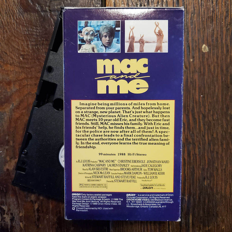 Thumbnail: MAC AND ME - Rare VHS (VG+)