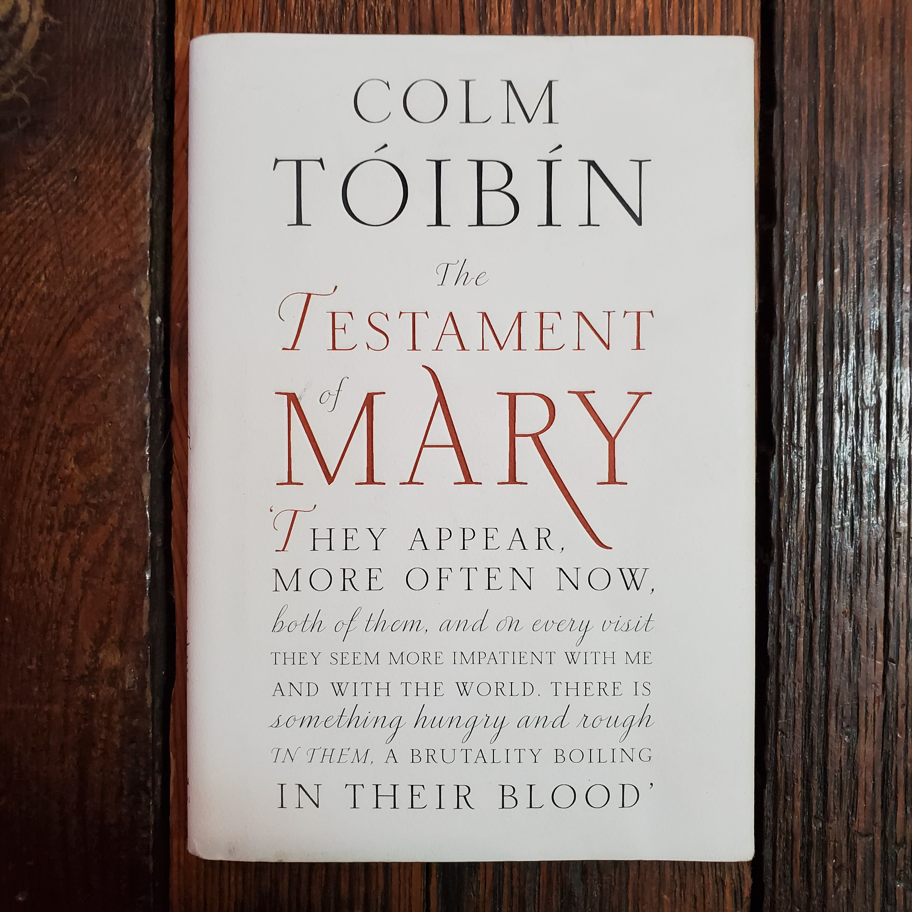 Tóibín, Colm : THE TESTAMENT OF MARY - Hardcover 