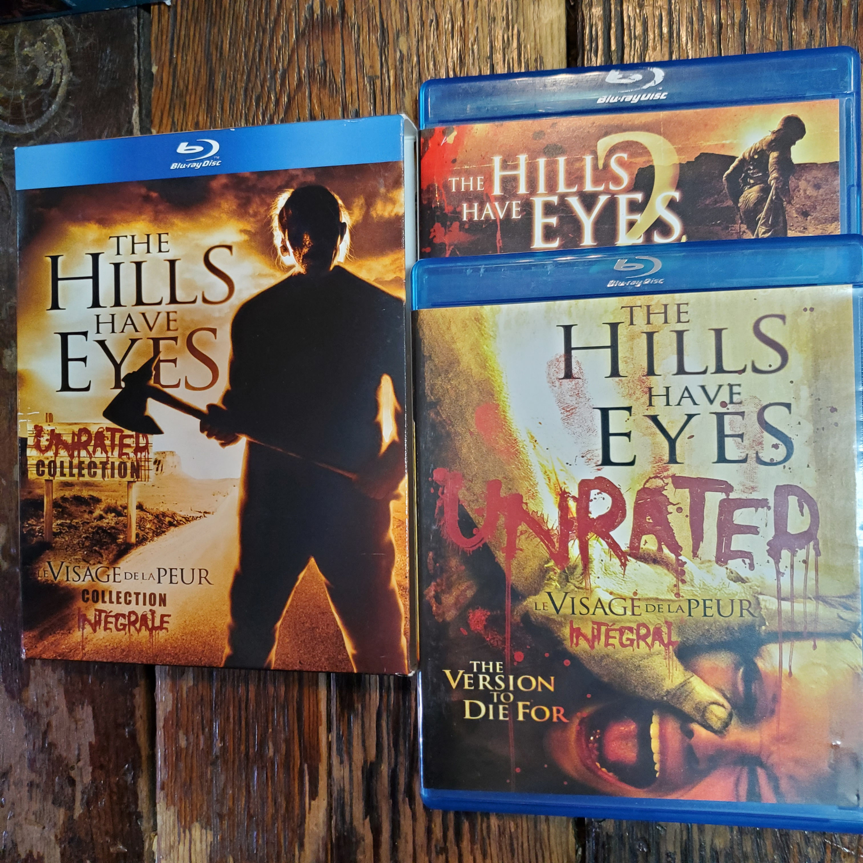 THE HILLS HAVE EYES 2 Movie Unrated Box Set - 2 x Blu-ray