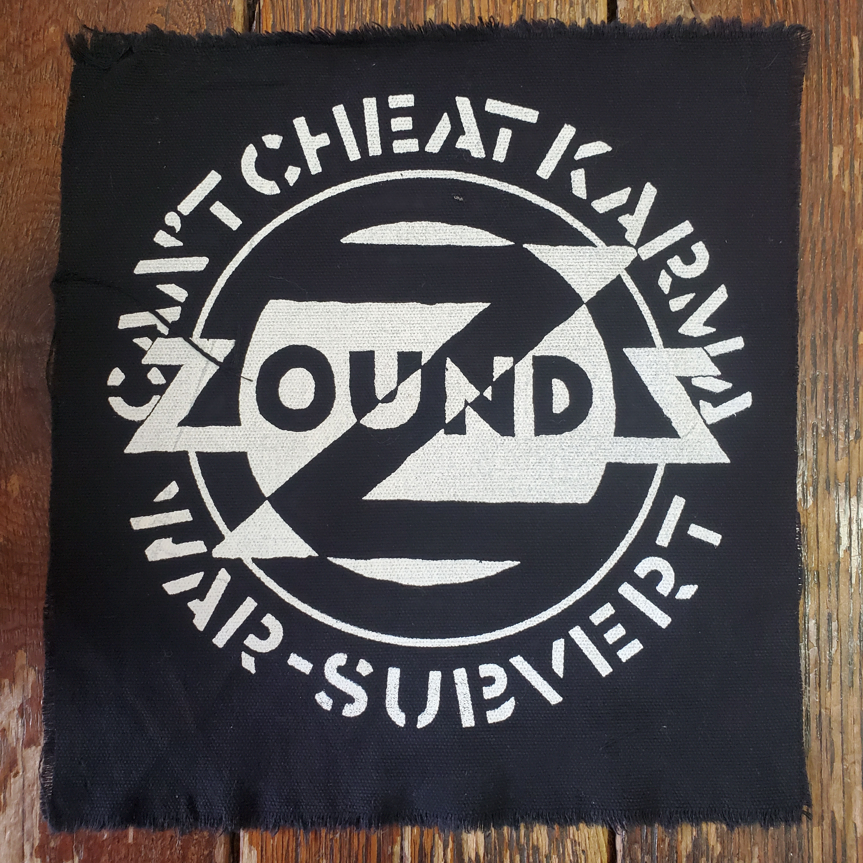 ZOUNDS : Can't Cheat Karma - Large Cloth Back Patch
