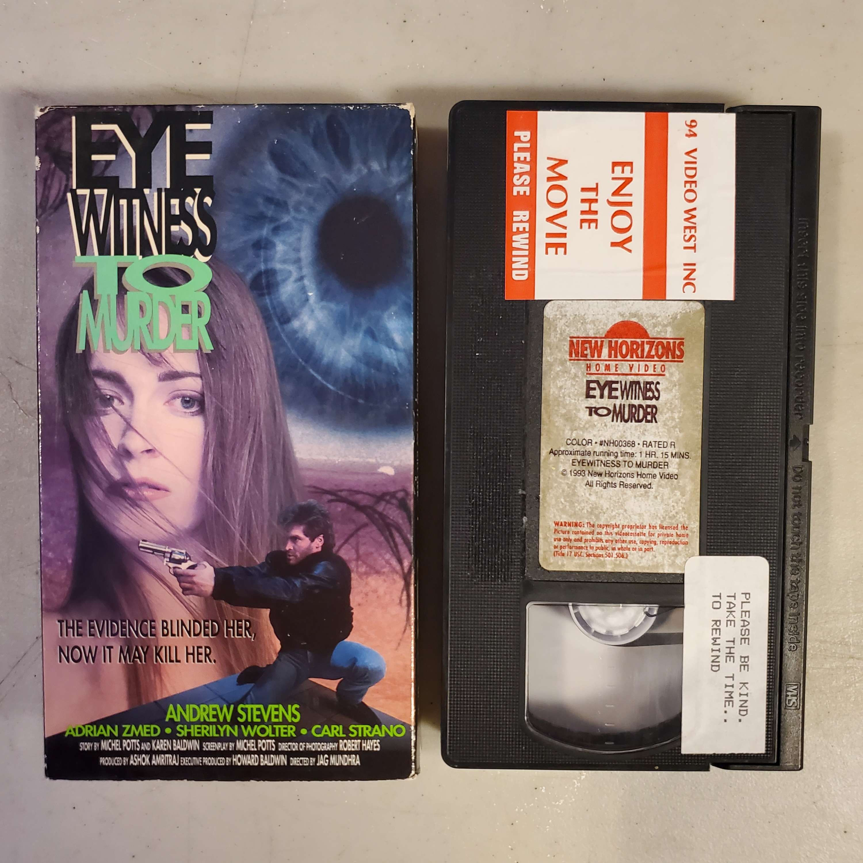 EYE WITNESS TO MURDER - VHS Tape
