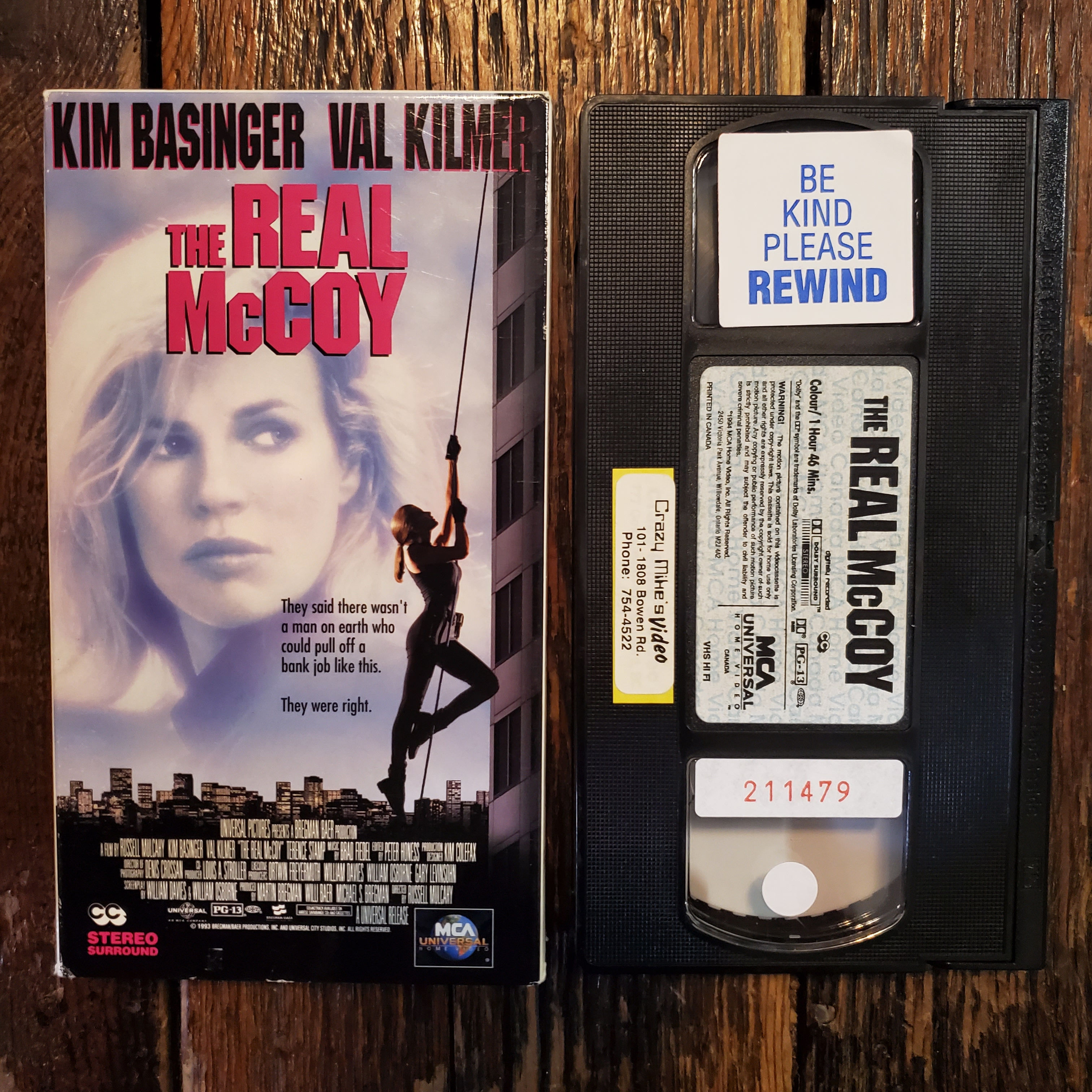 THE REAL McCOY - VHS Tape