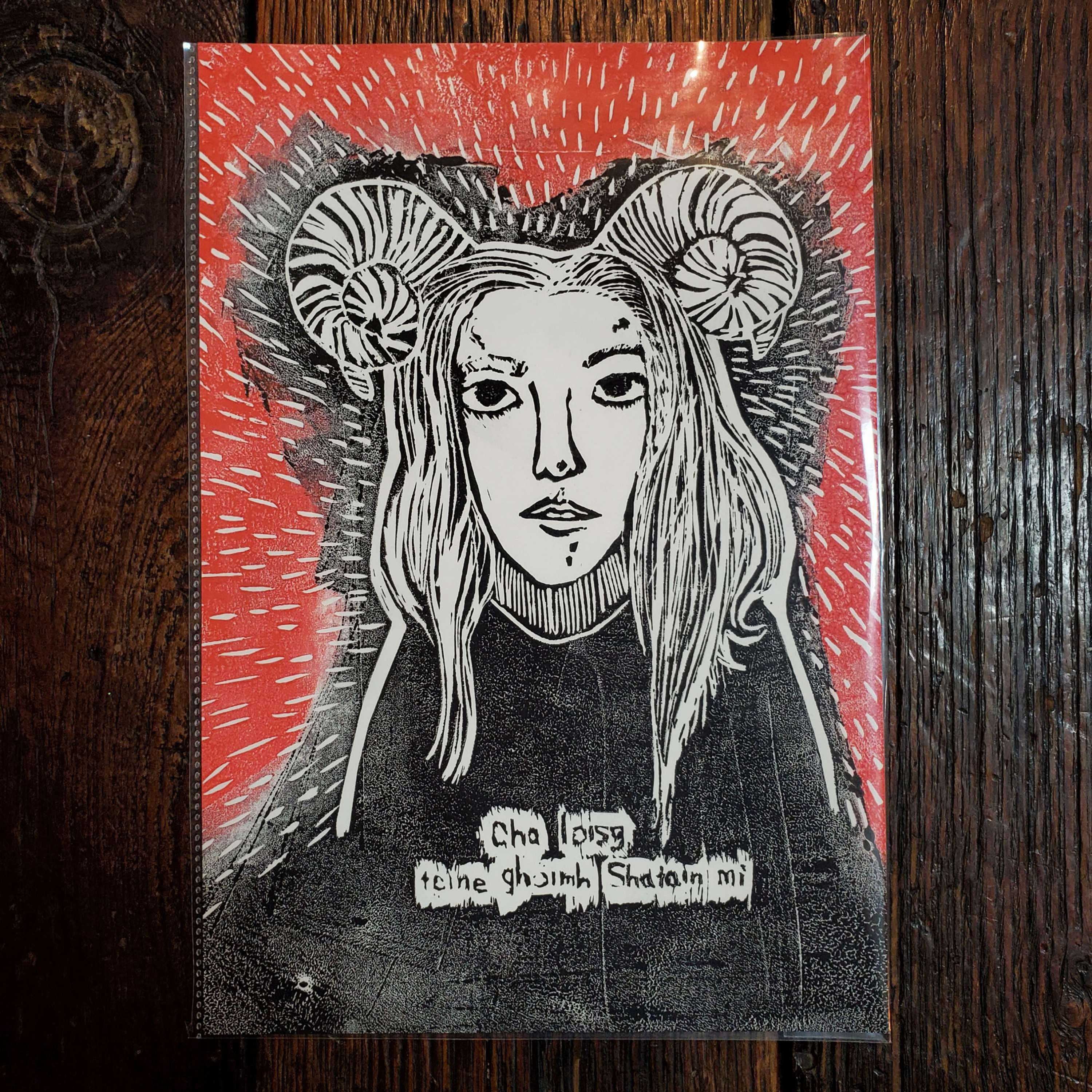 NEW! "From Fire" Hand carved Lino Prints by @macabre.beetle 