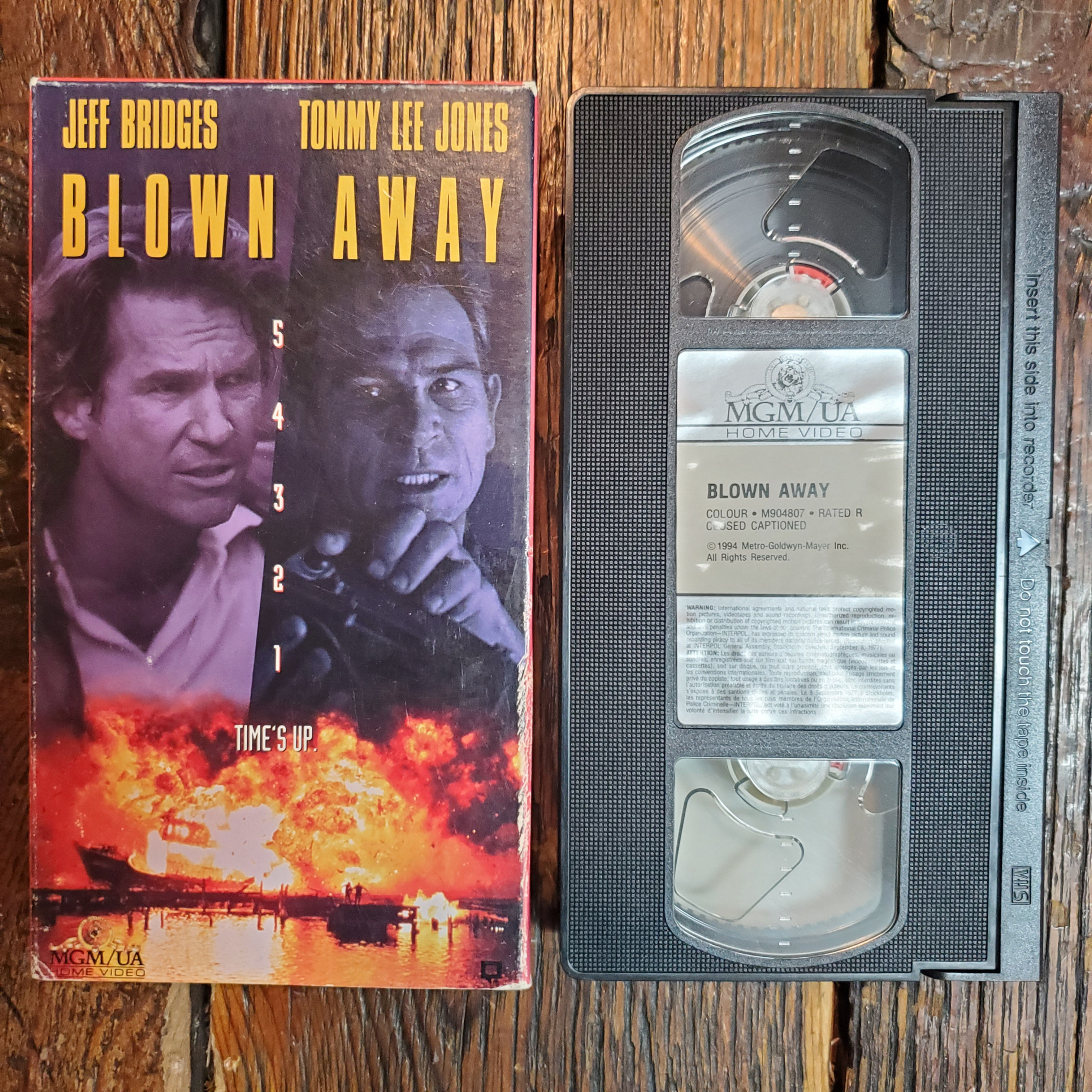 BLOWN AWAY - VHS Tape