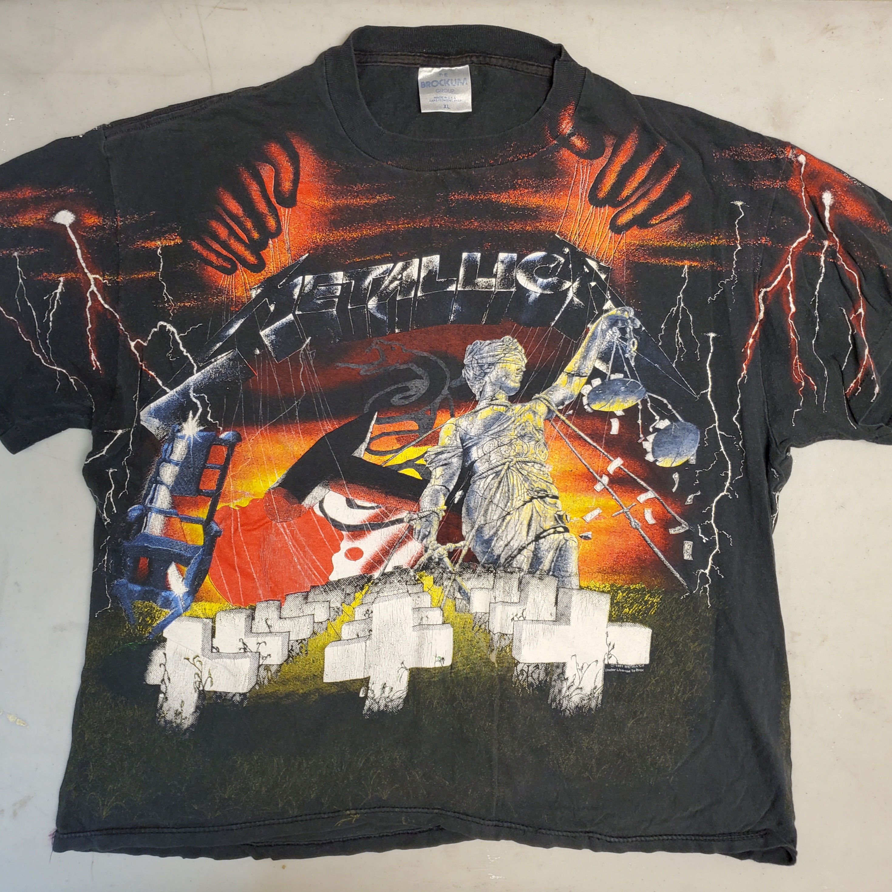 Vintage METALLICA 1991 XL Double sided Shirt
