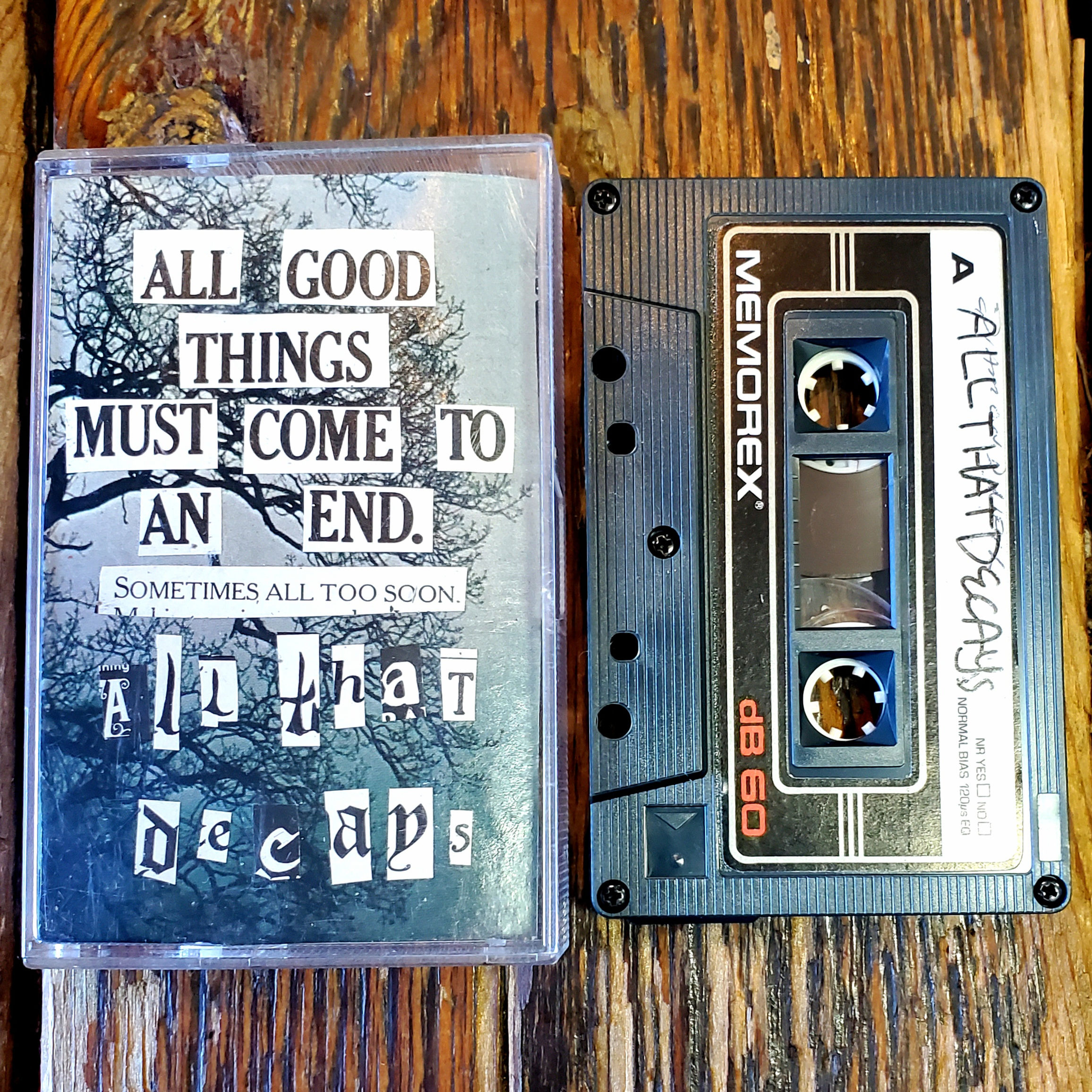 Local NEW! ALL THAT DECAYS - Demo Cassette Tape 