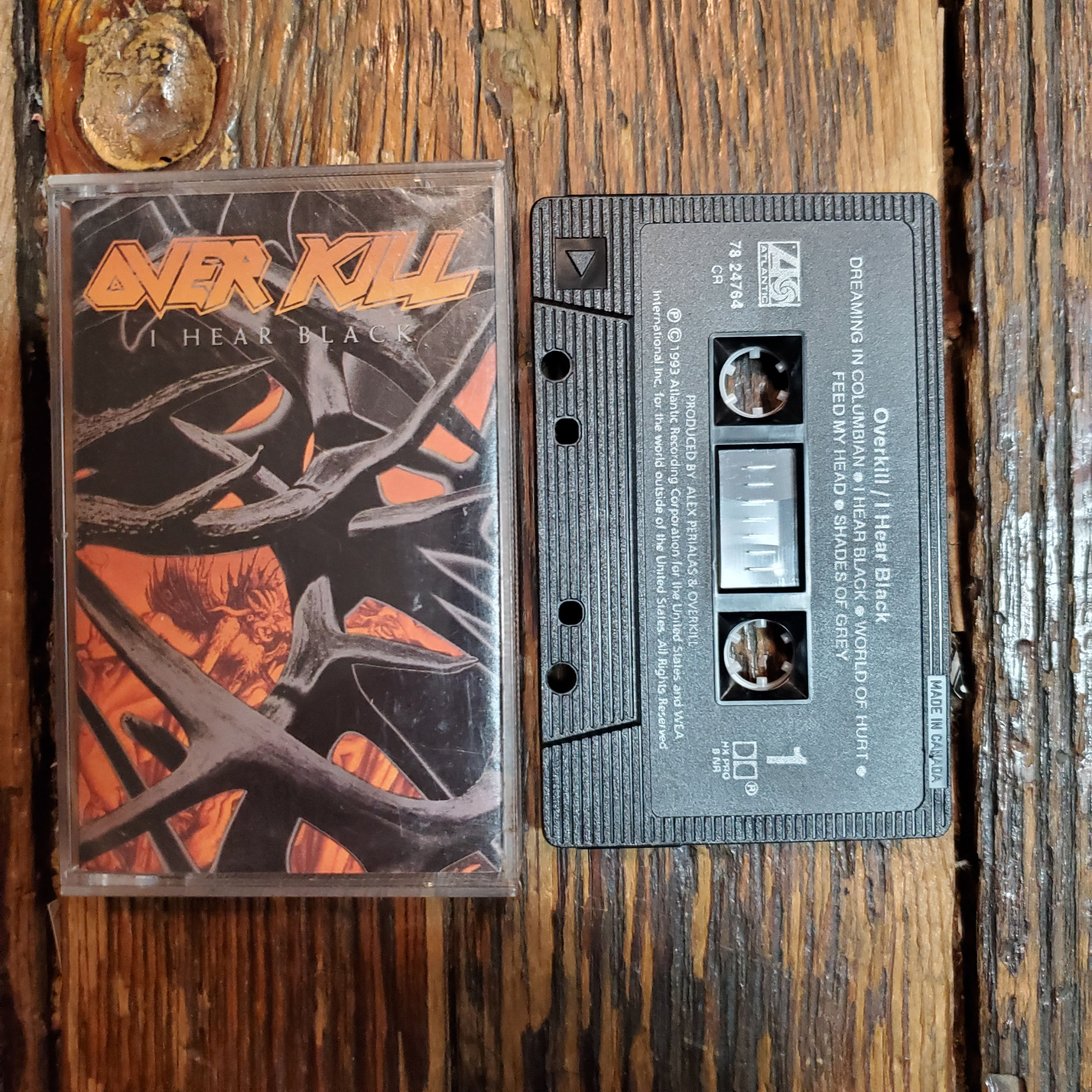 OVERKILL : I Hear Black - Cassette Tape
