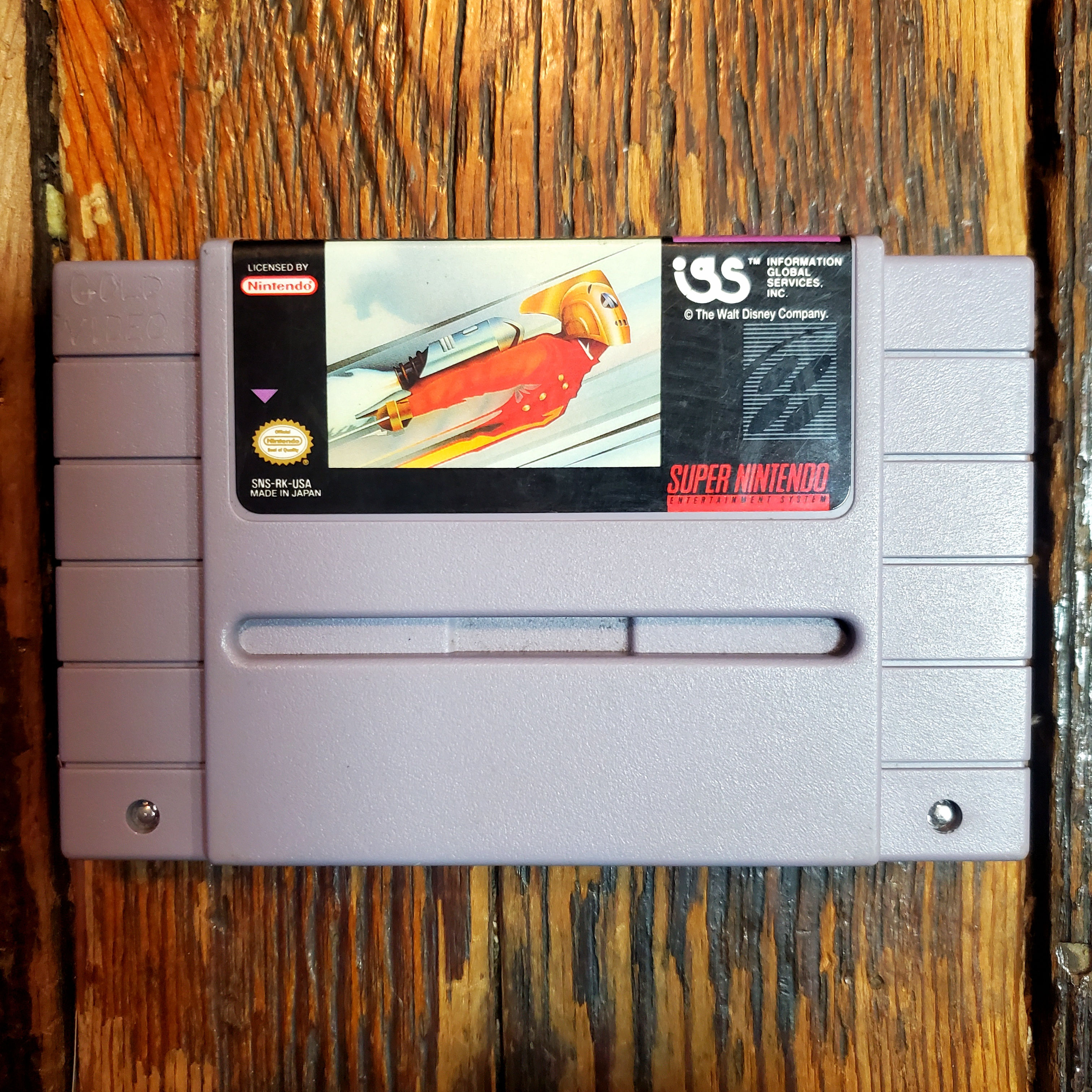 THE ROCKETEER - SUPER NINTENDO Game Cartridge