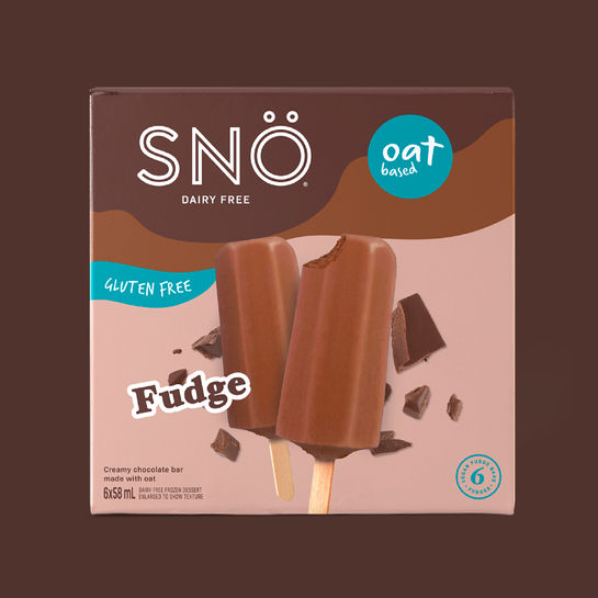Snö dairy free gluten free ice cream oatmilk fudge bar