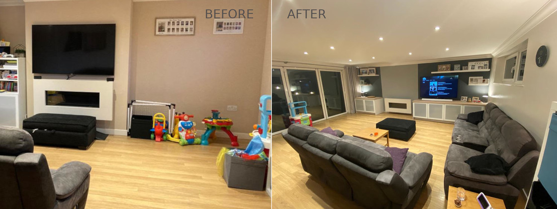 Living Room and Media Centre Design - Dover, Kent 2021