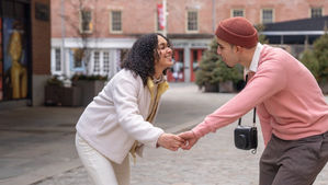A happy couple dating with purpose.