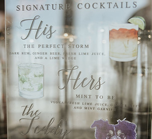 Custom Signature Cocktail Sign