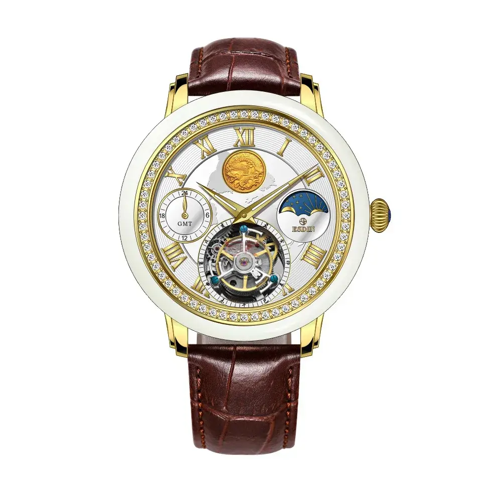Luxury Diamond Sports Stainless Steel Waterproof Automatic Watch