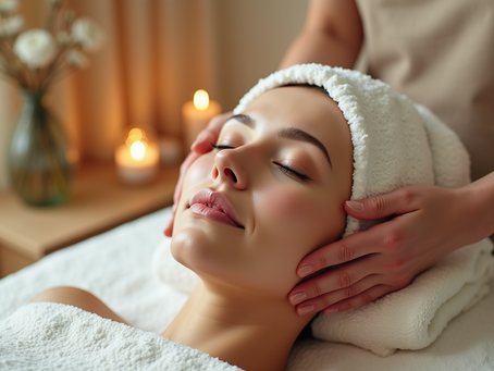 Facial treatment in SPA