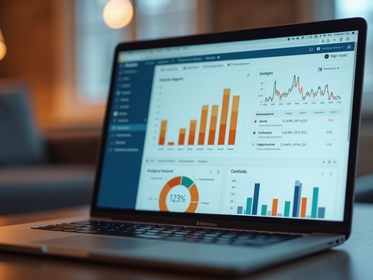 SEO data on computer screen