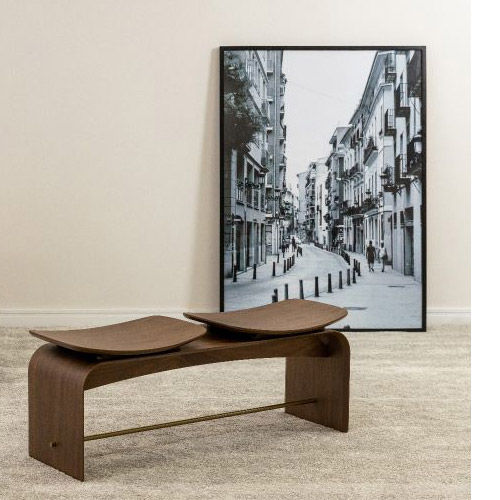 Miniatura: Banco Otago produzido em madeira laminada com dois lugares