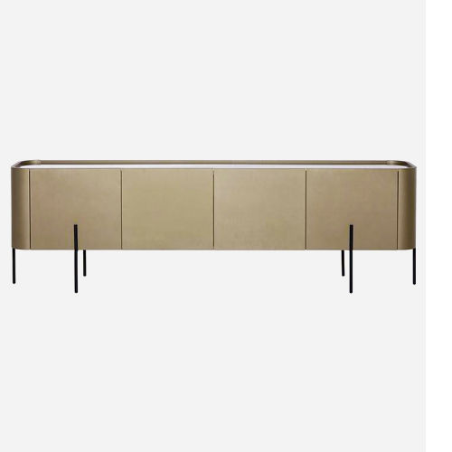 Miniatura: O buffet Allure exala modernidade e elegância, destacando-se por sua estrutura em madeira laminada ou laca.