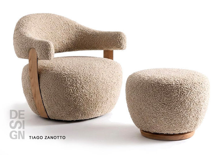 Design orgânico e contemporâneo.