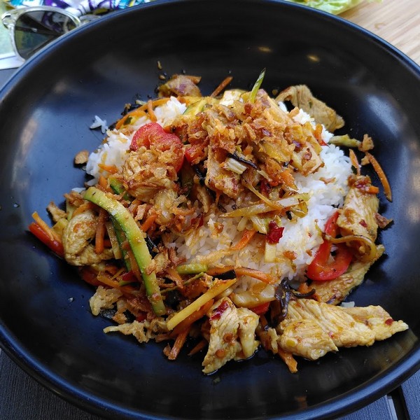 Arranged Food and Objects