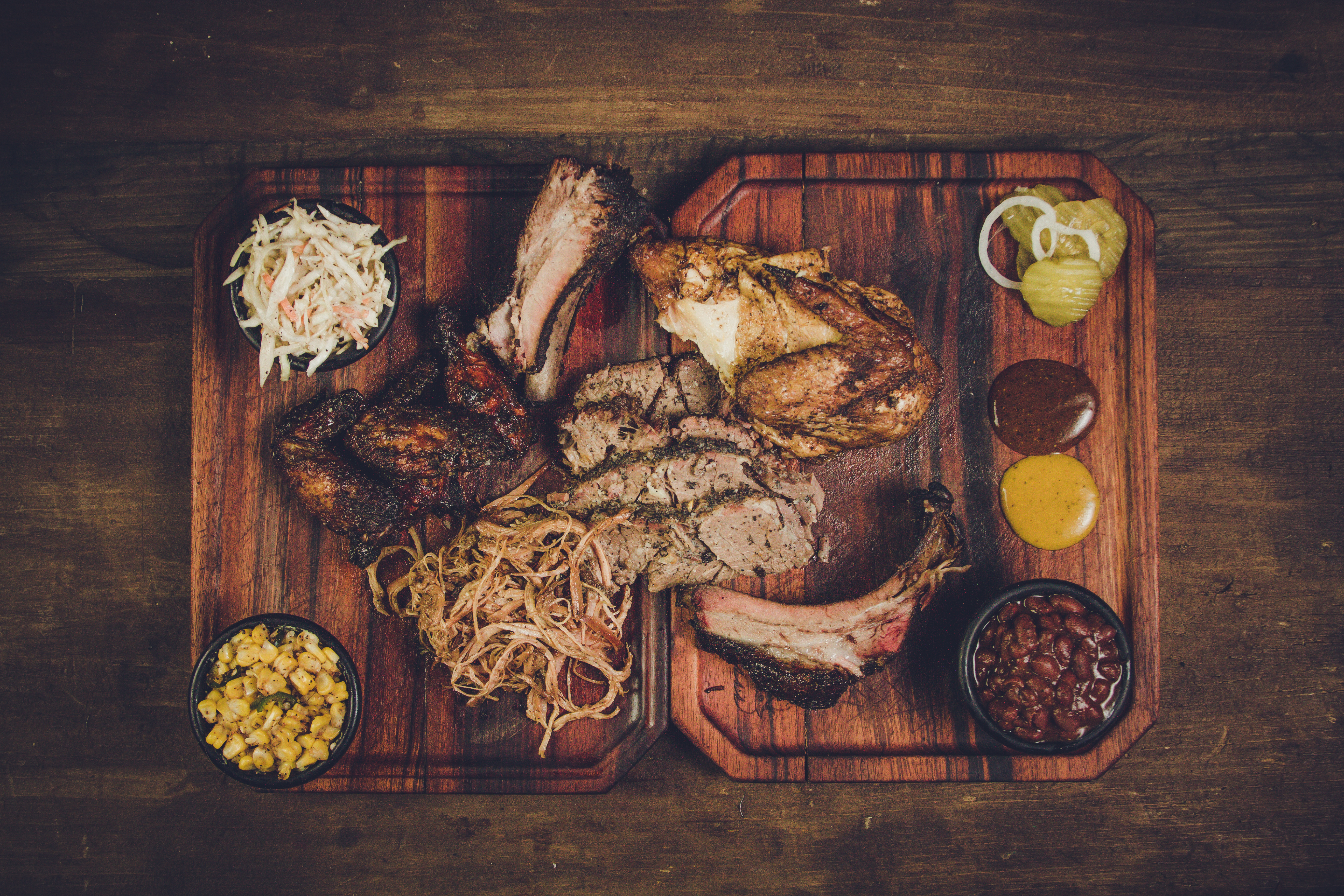 Arranged Food and Objects