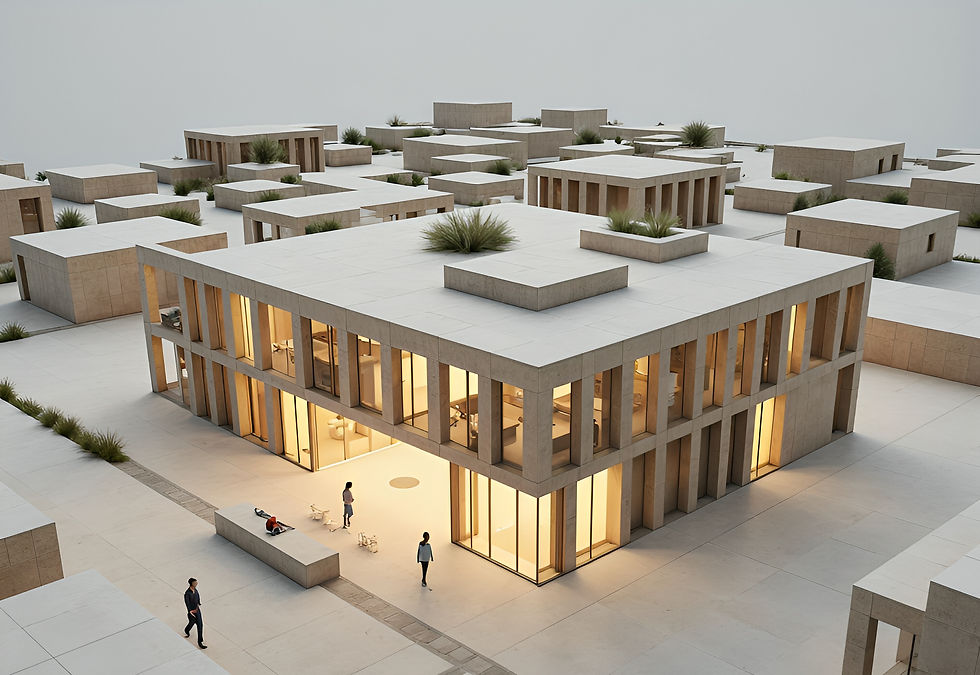 Maqueta haciendo referencia al Co-living en CDMX