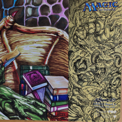 Nicol Bolas Playmat w/Fully Shaded Deluxe Scene | Art of Ed Beard Jr