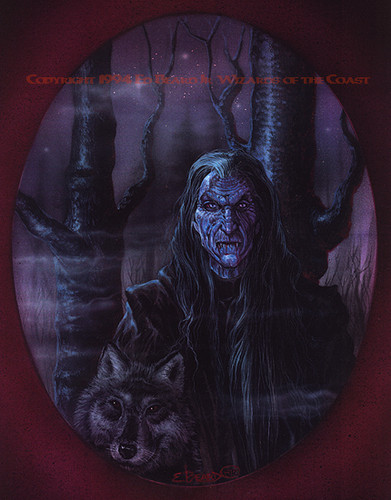 Vampire with Wolf Companion/ Roland Bishop | Art of Ed Beard Jr