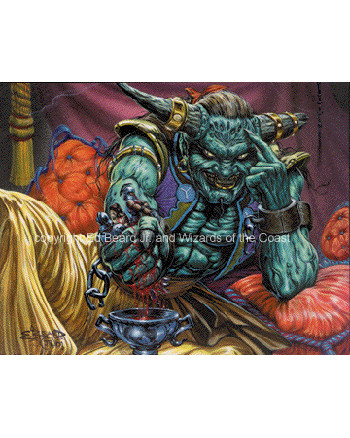 MTG Juzam Djinn プレイマット - マジック：ザ・ギャザリング