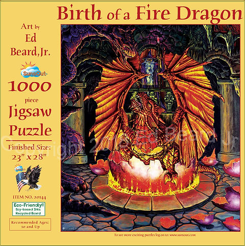 Birth of the Fire Dragon Puzzle | Art of Ed Beard Jr