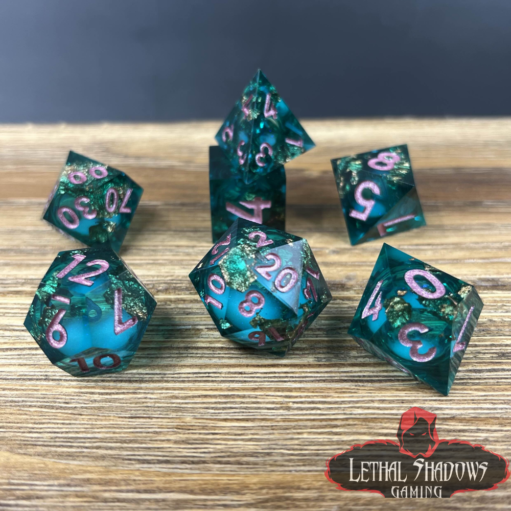 Iced Tea Liquid Core Dice Set