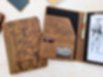 Thumbnail: Tooled Leather Humming Bird A5 Padfolio
