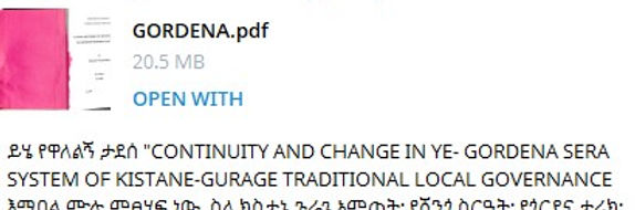 GORDENA pdf ይሄ የዋለልኝ ታደሰ