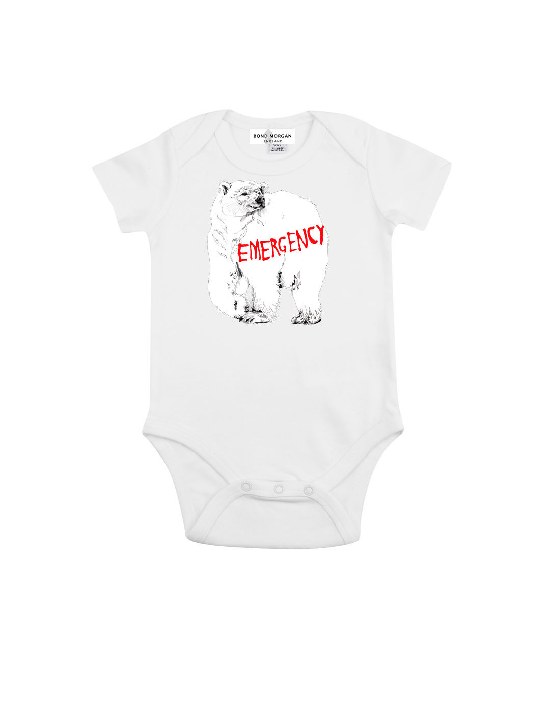 Polar Bear Emergency Baby Bodysuit