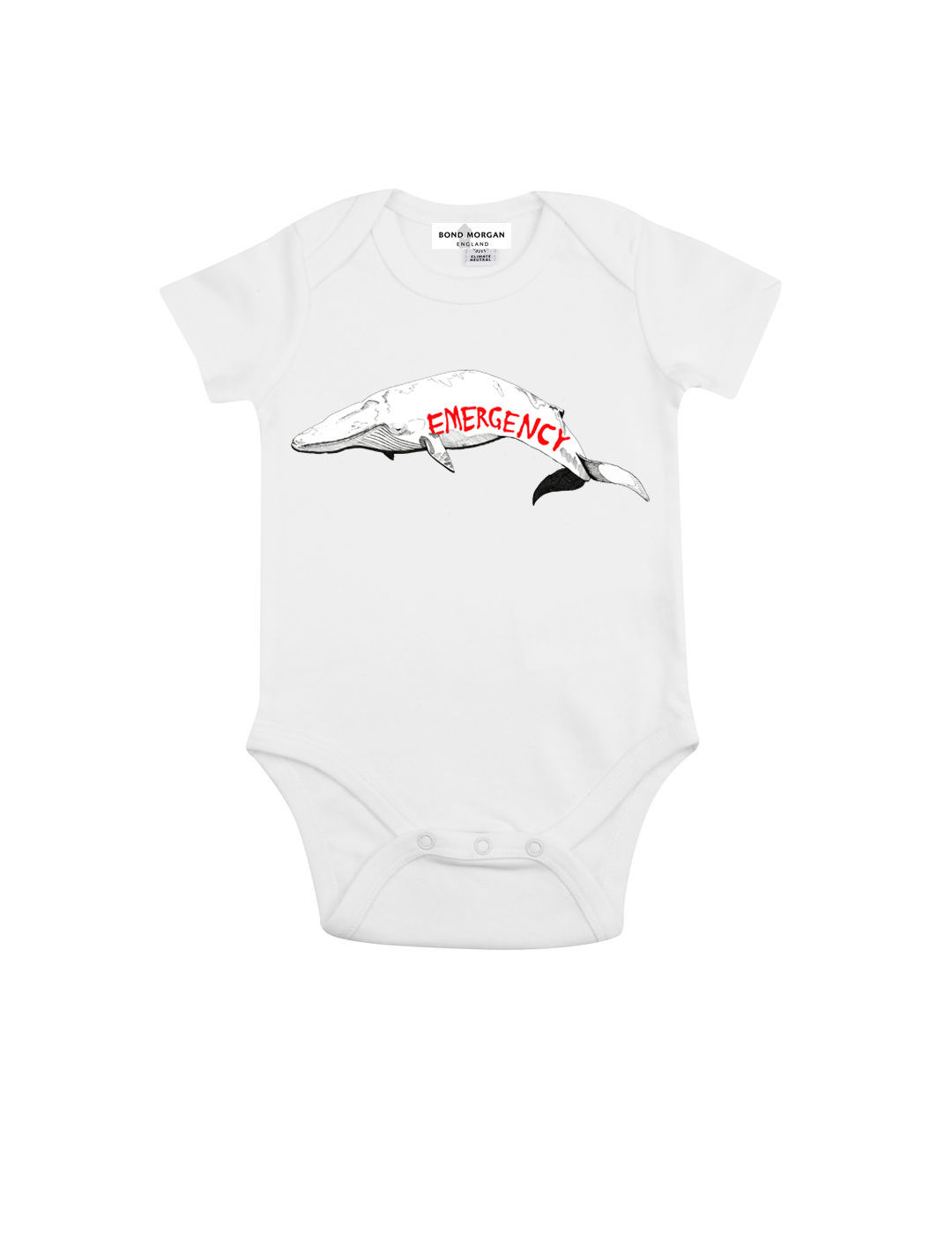 Whale Emergency Baby Bodysuit