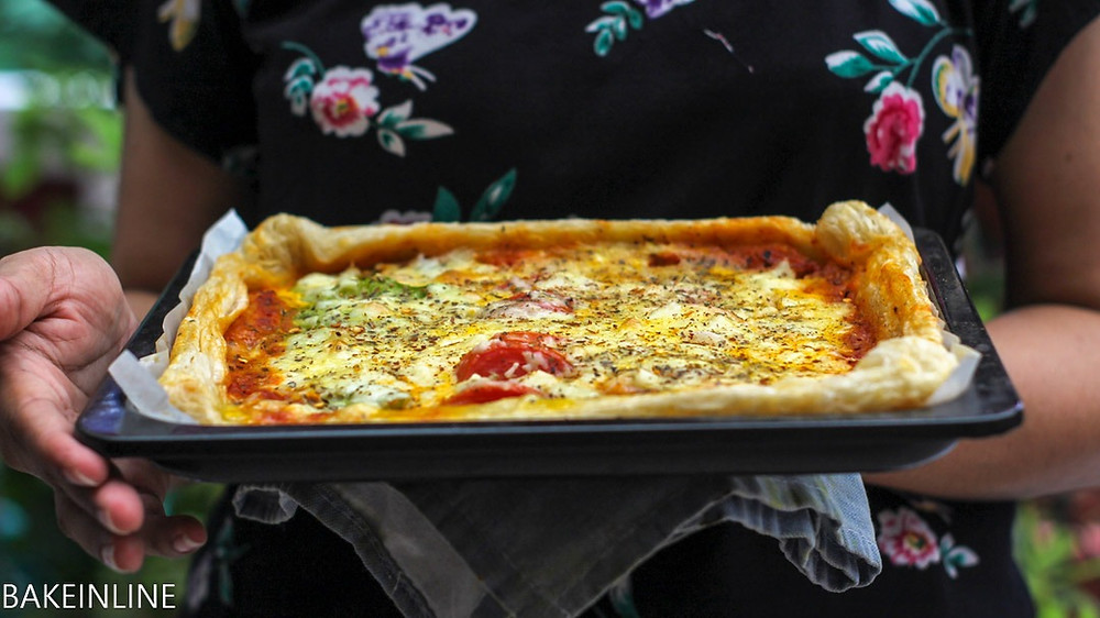 Puff Pastry Pizza Tart recipe