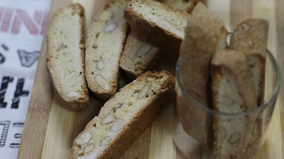 Homemade Italian Almond biscotti