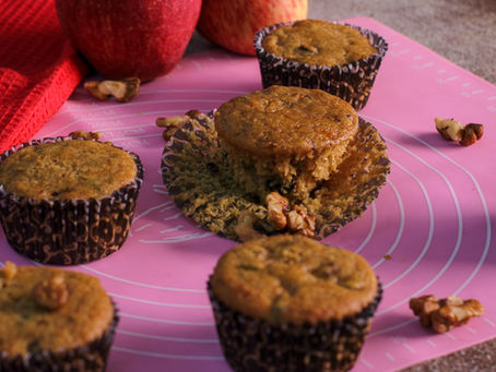 Whole Wheat Apple Cinnamon Muffins