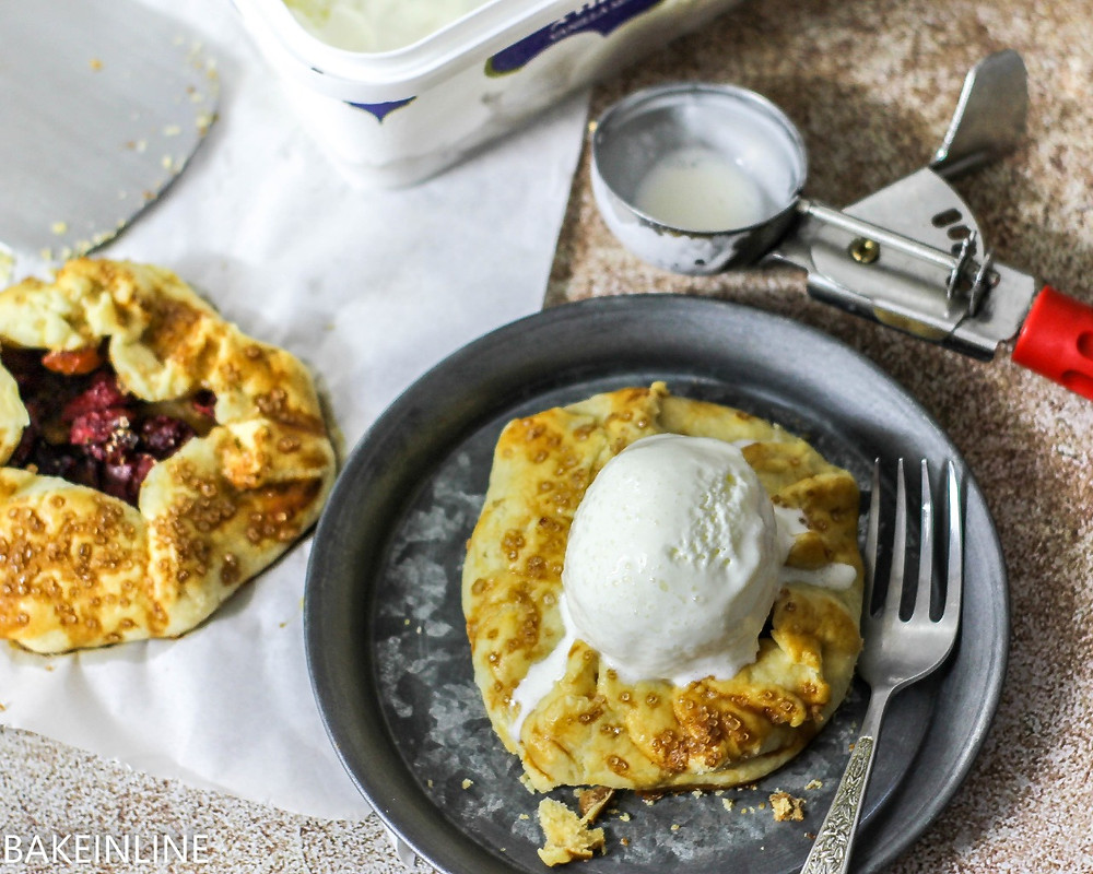 Easy Cherry Galette with fresh cherries recipe
